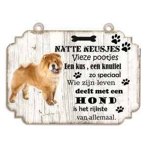 Spreukenbordje hond: Chow Chow