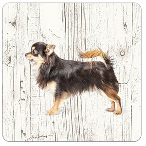 Hond Chihuahua | Houten Onderzetters 6 Stuks