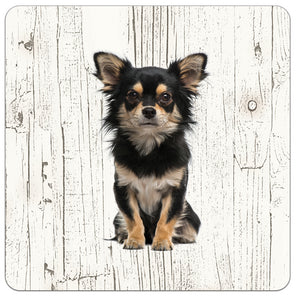 Hond Chihuahua | Houten Onderzetters 6 Stuks